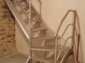 Escalier inox 