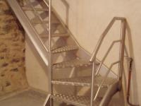 Escalier inox 